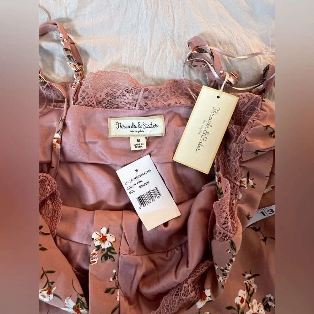 Gold and Pink‎ Sequin High Low Sundress - Picture 5 of 6